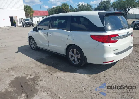 2018 Honda Odyssey Ex from USA, damaged, VIN 5FNRL6H55JB106108